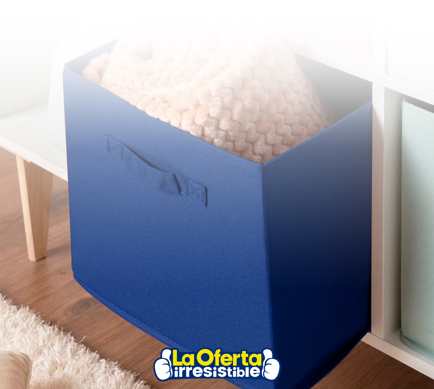 Caja Organizadora Multiuso Decoteam Plegable Lavable Y Con Asas De