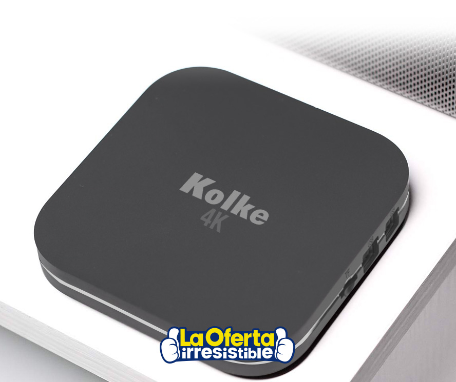 Smart TV Box 4K UltraHD Kolke KVV358 8GB 1GB S905W Booteo Rápido Android 8.1, oferta LOi Chile.