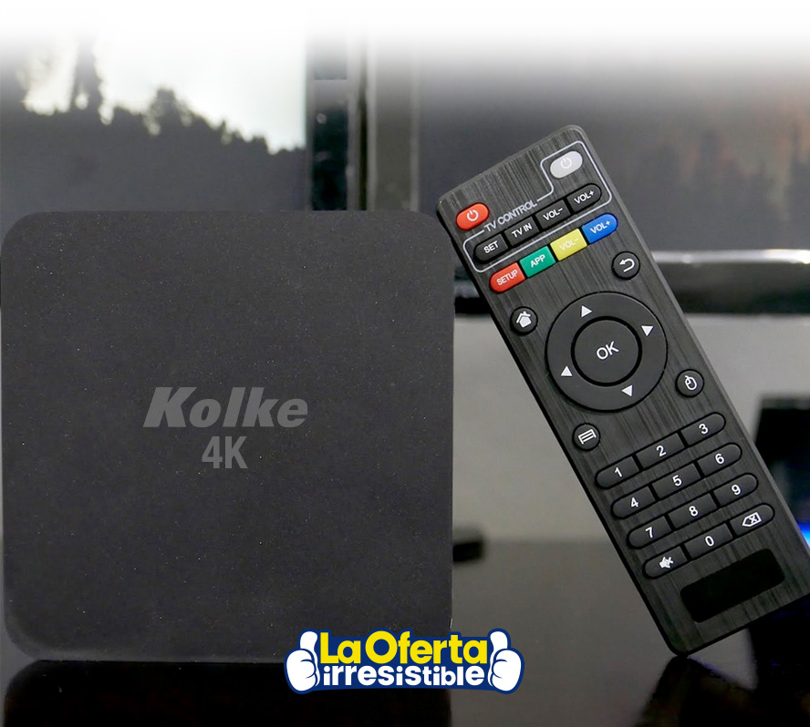 Smart TV Box 4K UltraHD Kolke KVV359 16GB 2GB S905W Booteo Rápido Android 8.1, oferta LOi Chile.