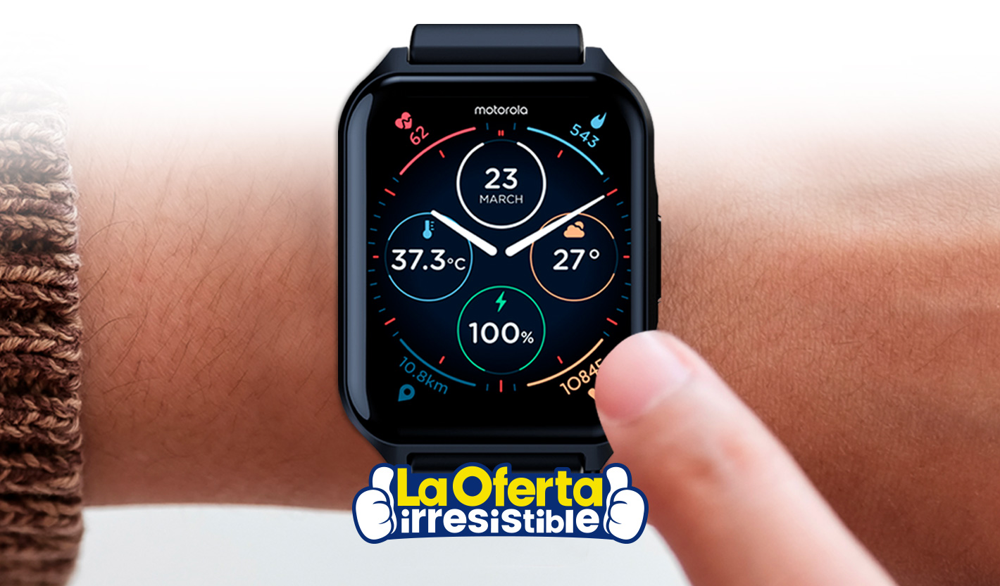 Smartwatch Motorola Moto Watch 70 Pantalla de 1.69