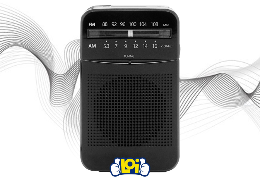  Radio pequeña, radio portátil gris plata del transistor AM FM  para el entretenimiento : Electrónica