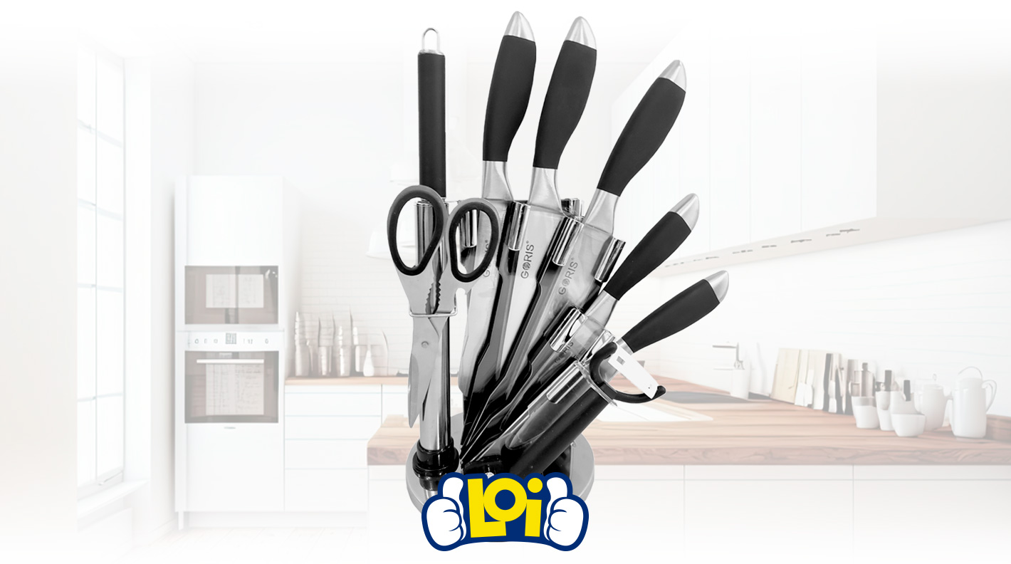 Juego de utensilios de cocina de madera de 8 piezas para cocinar con  soporte