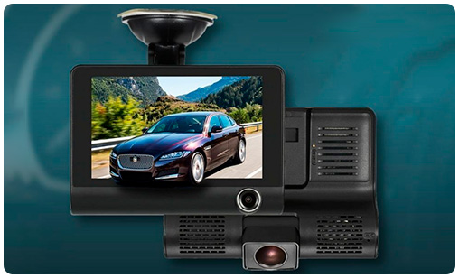  Cámara dual frontal e interna para auto, 1080p, cámara  infrarroja con visión nocturna, para taxis, con bloqueo de video en  accidentes y monitoreo de estacionamiento : Electrónica