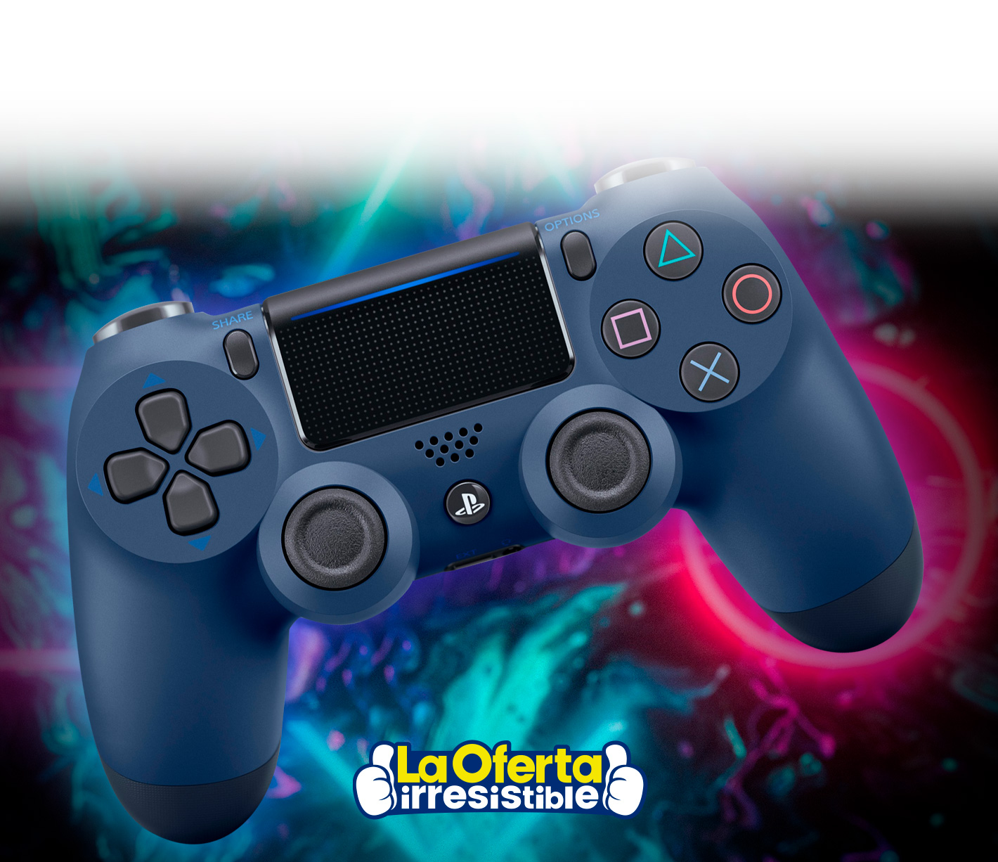 Joystick Ps4 Dualshock 4 Inalámbrico Original Color Midnight blue