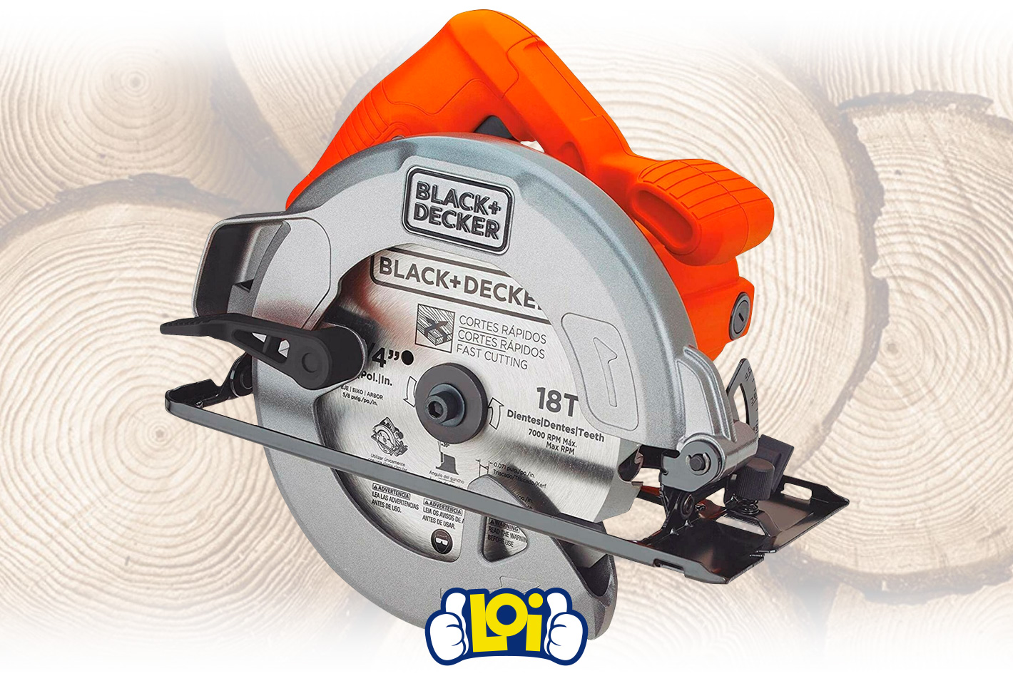 Sierra Circular BLACK DECKER CS1004 Disco 7 1 4 184mm 1400W