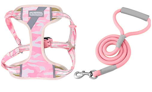 Set de Arnés y Correa para Perros, de Malla Transpirable y Agarre