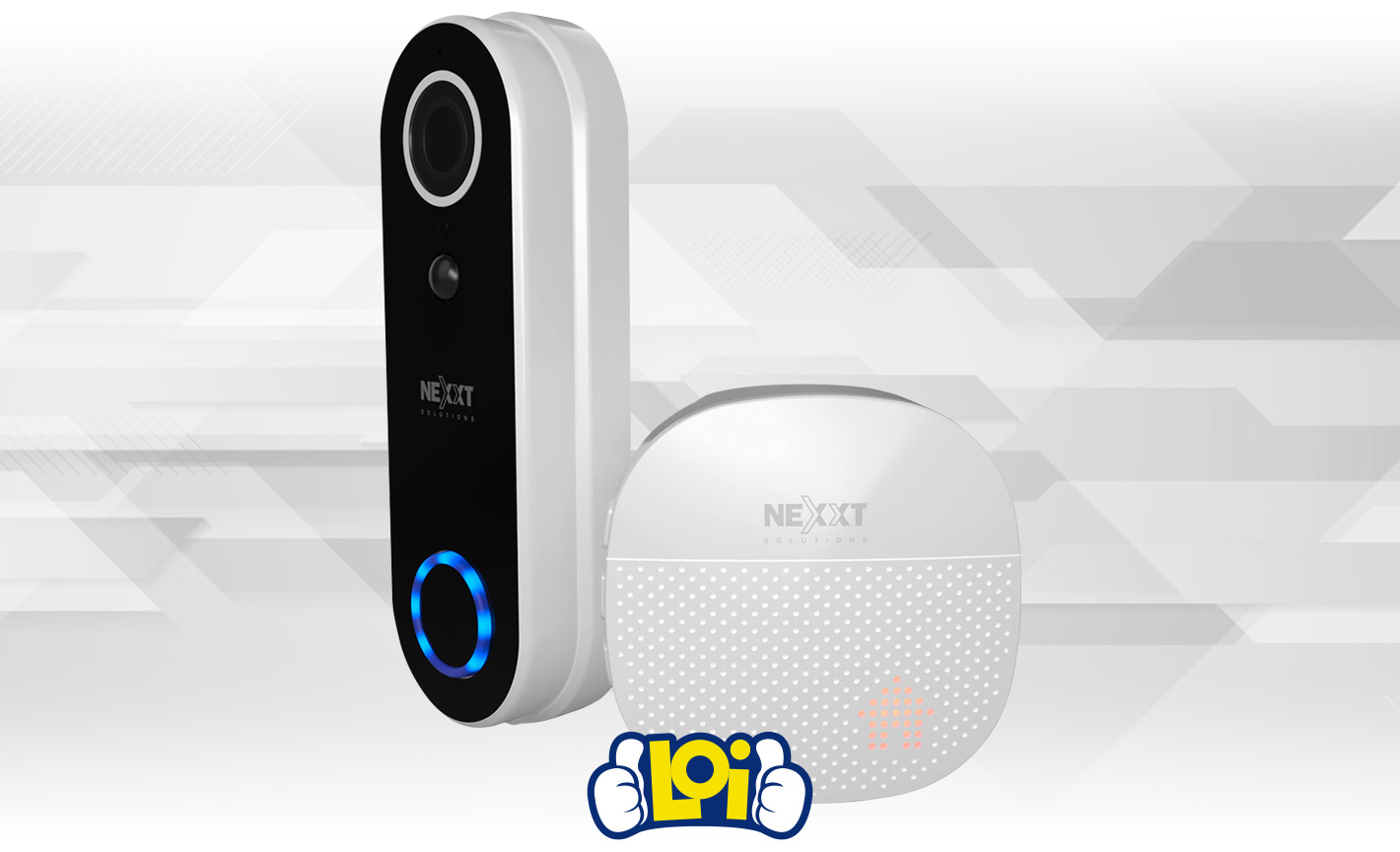 Cámara inteligente Nexxt Solutions Wi-Fi con batería para exterior e i