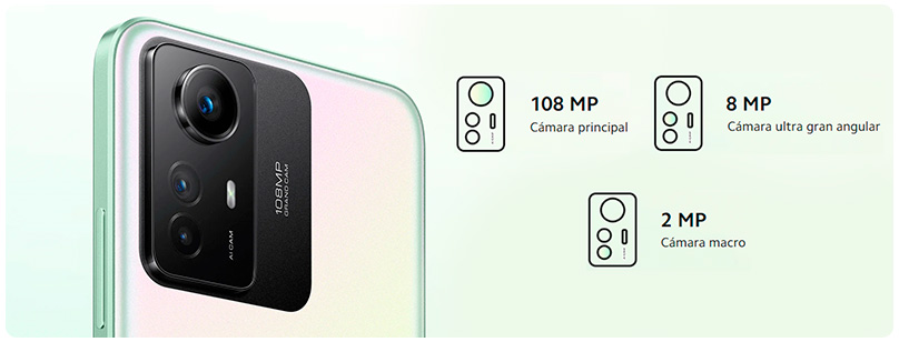 Smartphone Xiaomi Redmi Note 12S 8GB/ 256GB/ 6.43'/ Verde Perlado
