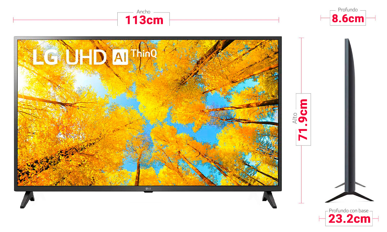 Smart TV LG 55” 4K UHD Nuevo Modelo UR8750 HDR10 AI ThinQ WIFI Bluetooth  Magic Control Incluido, oferta LOi.