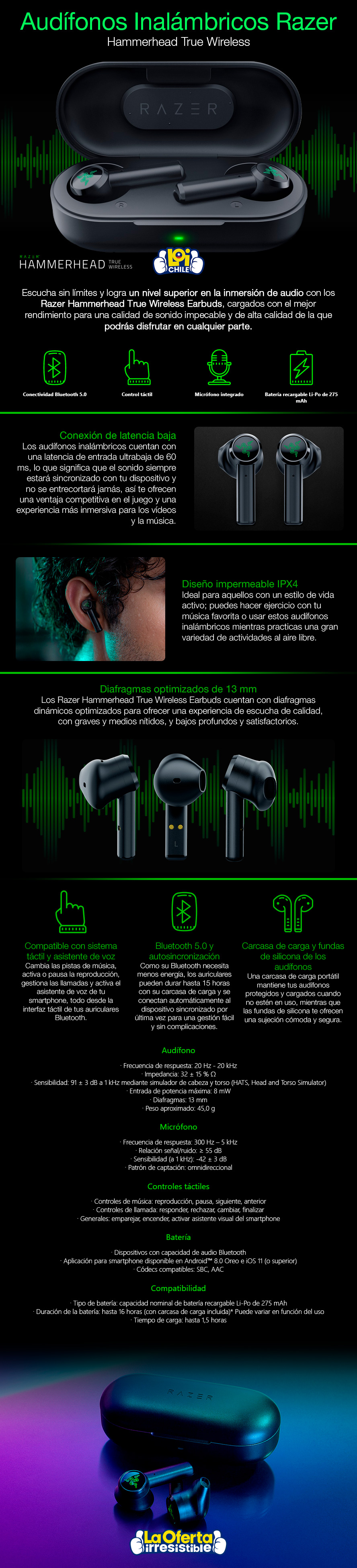 audifonos razer wireless